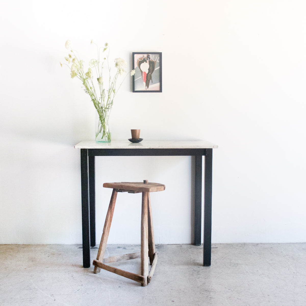 Table d'appoint en marbre | Échantillon de sol