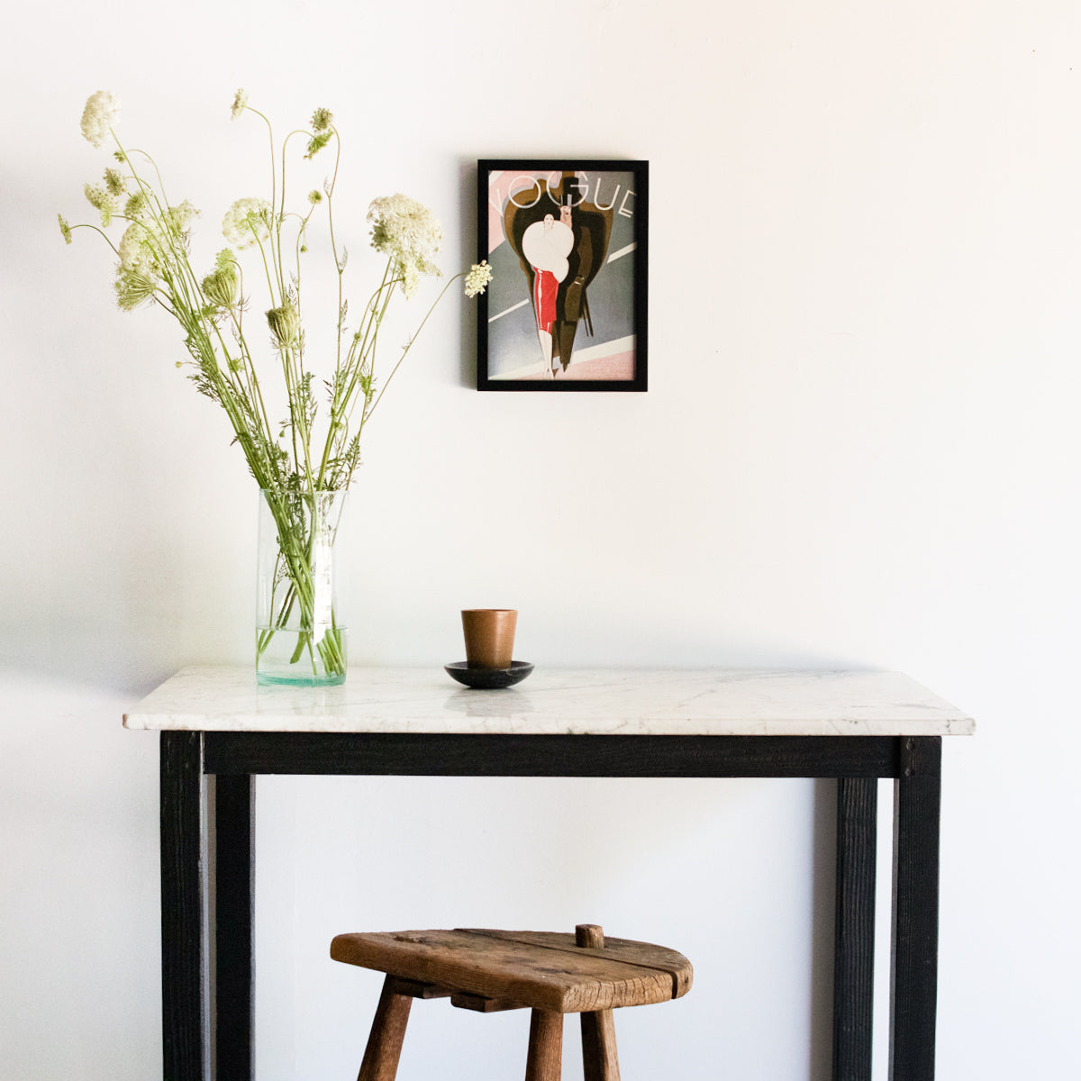 Table d'appoint en marbre | Échantillon de sol