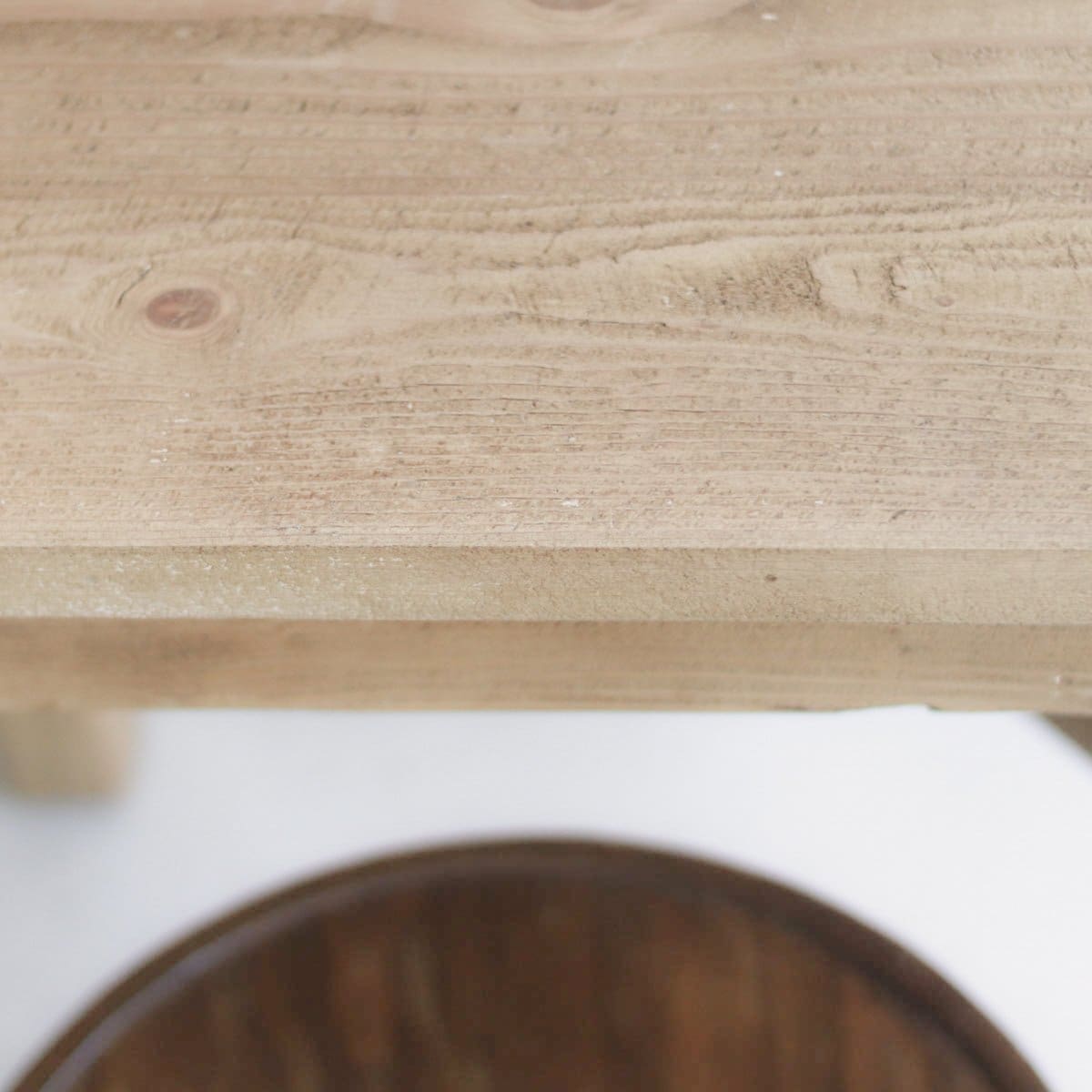 Table de travail en bois récupéré de style ferme