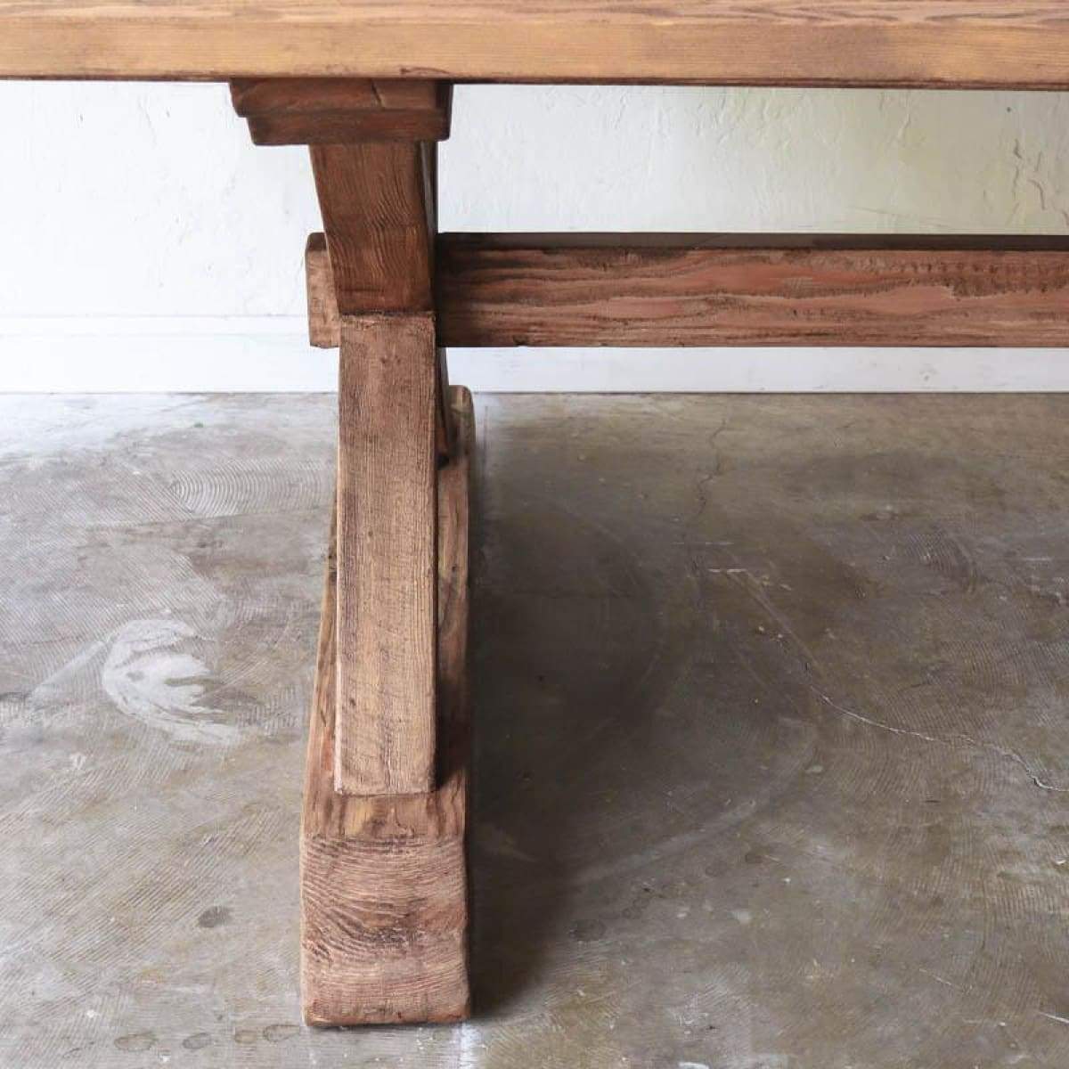 Table de ferme en bois récupéré Forager