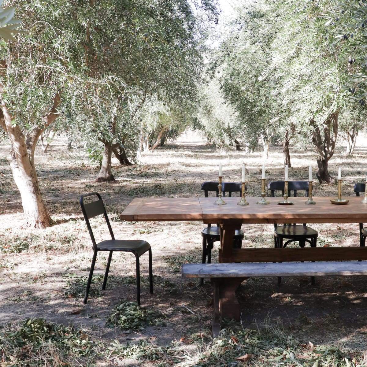 Table de ferme en bois récupéré Forager