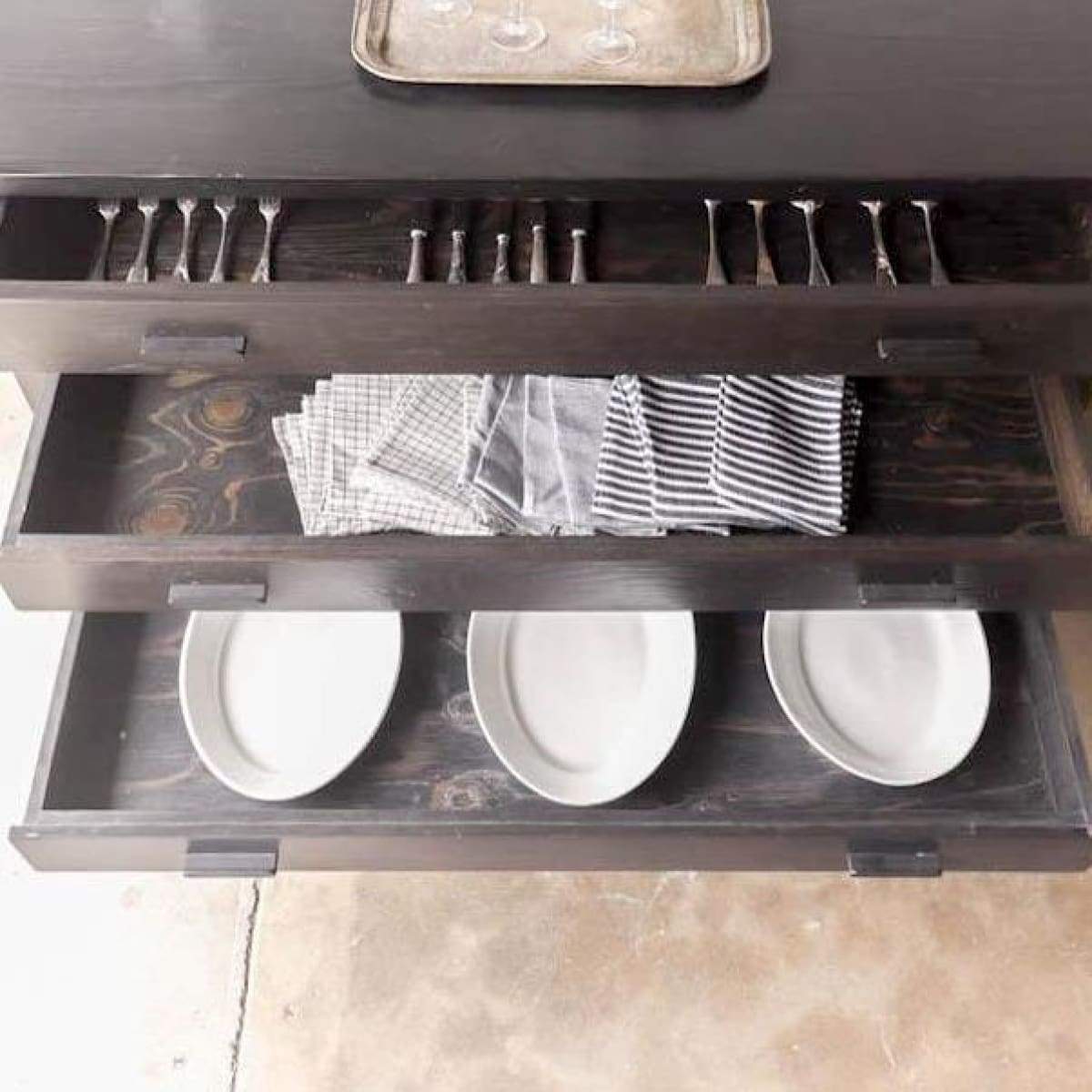 Coffre à cartes en bois récupéré