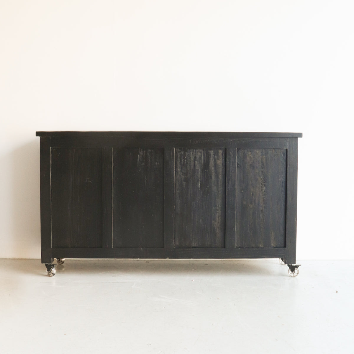 Console de coffre à cartes en bois récupéré