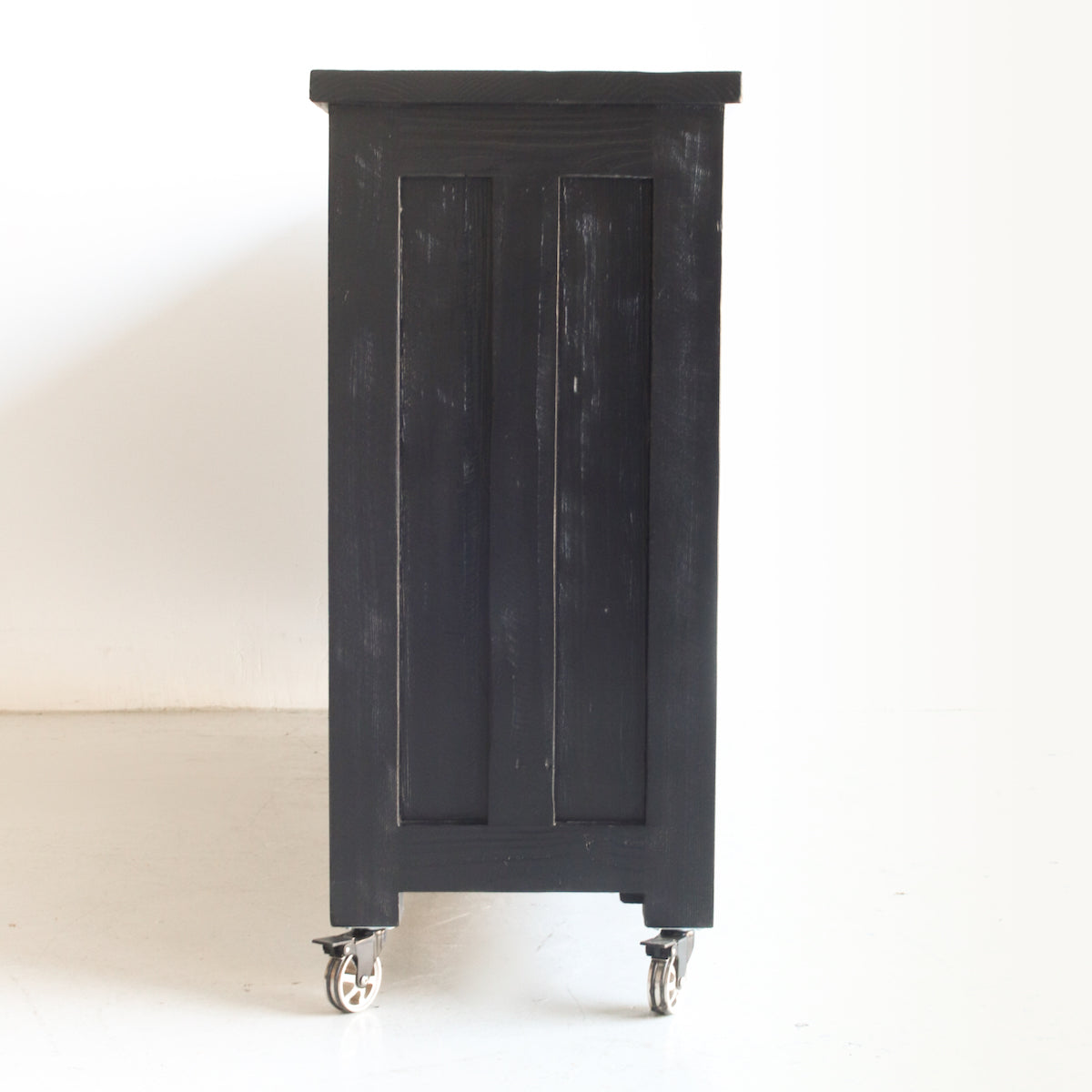 Console de coffre à cartes en bois récupéré