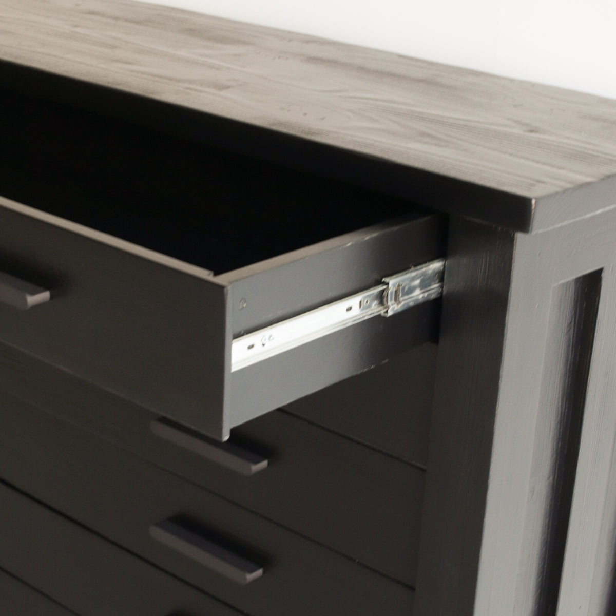 Console de coffre à cartes en bois récupéré