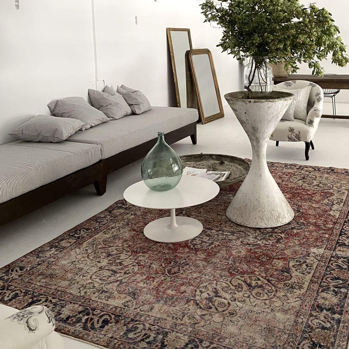 Chaise longue marocaine en bois récupéré