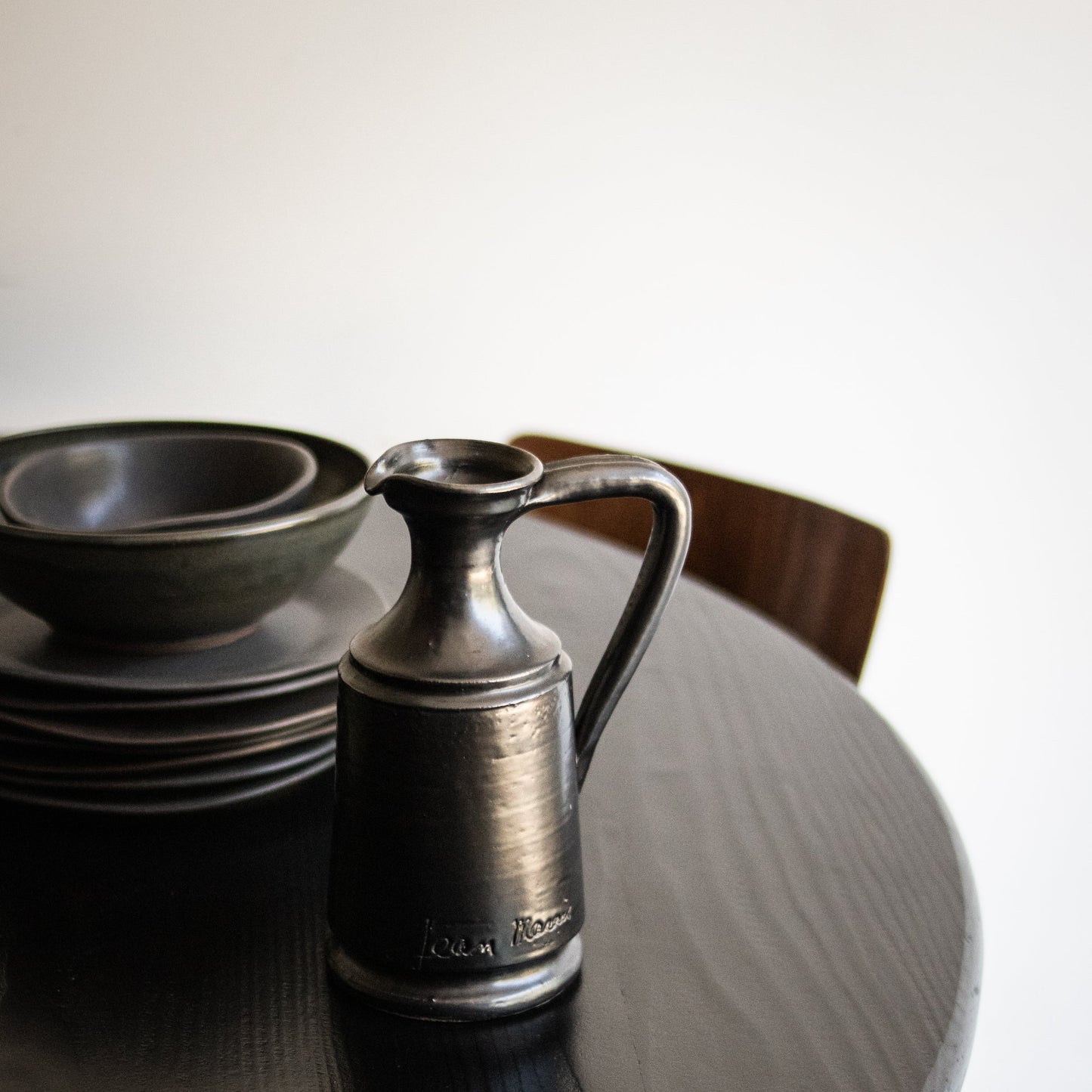 Table à manger ronde en bois récupéré