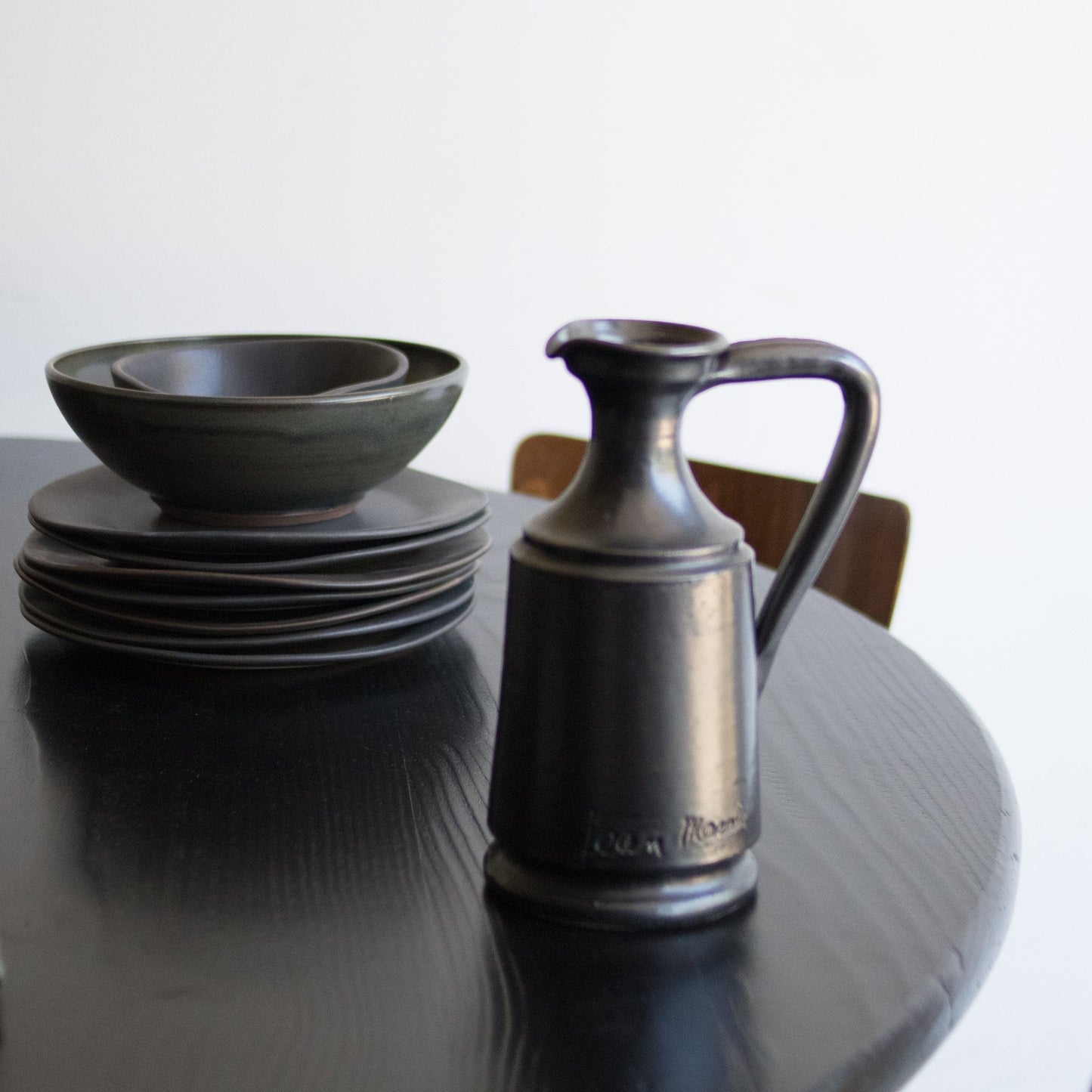 Table à manger ronde en bois récupéré