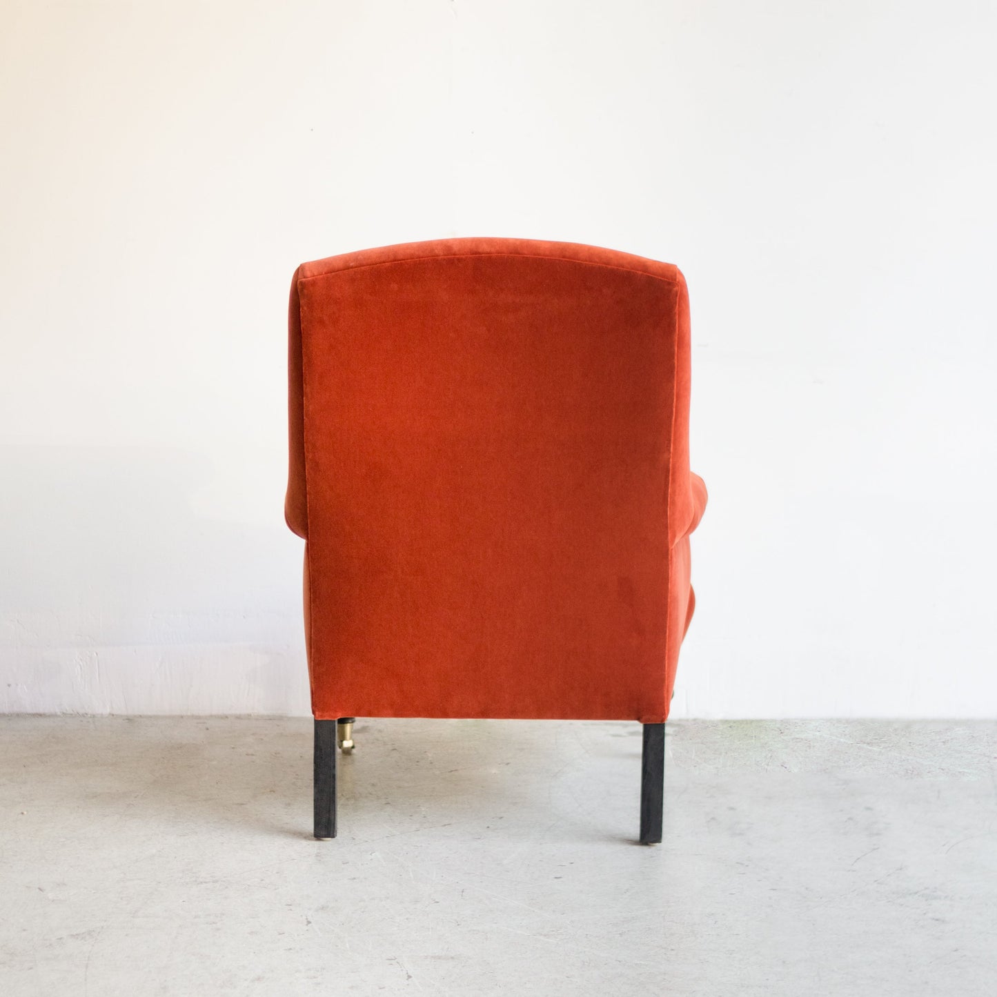 Fauteuil Bellecour | Emile Velours Orange Brûlé