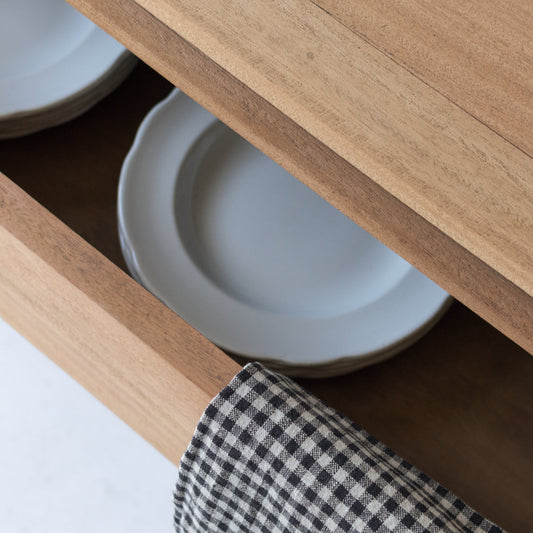 Commode du milieu du siècle avec planches à pain