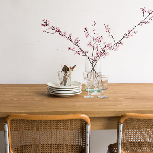 Table de ferme en bois récupéré inspirée du style Shaker