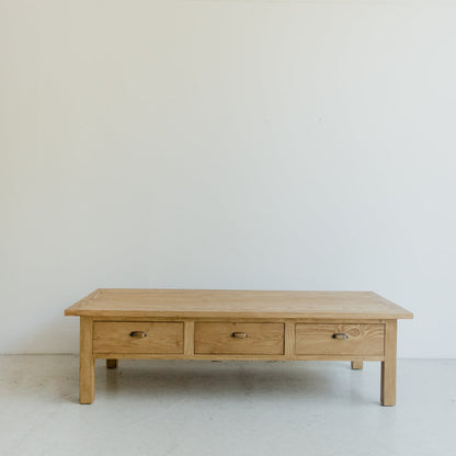 Table basse en planche à pain en bois récupéré