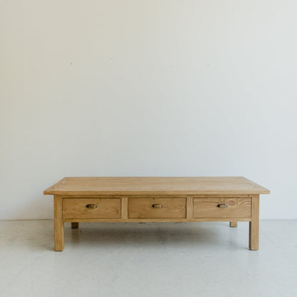 Table basse en planche à pain en bois récupéré
