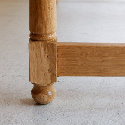 Table de ferme ovale en chêne