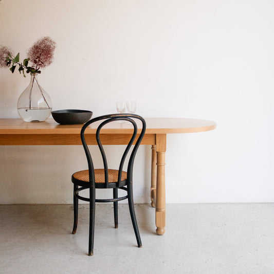Table de ferme ovale en chêne