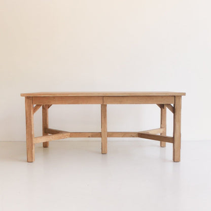 Table de travail en bois récupéré de style ferme
