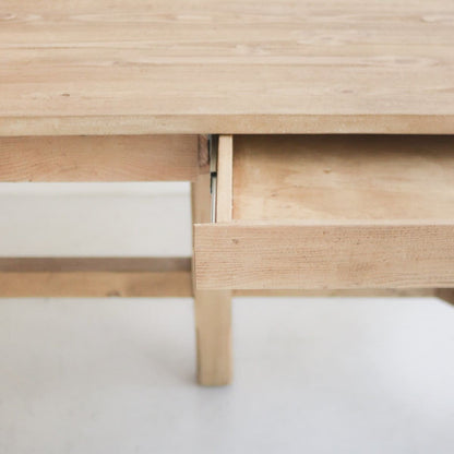 Table de travail en bois récupéré de style ferme