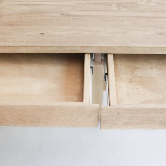Table de travail en bois récupéré de style ferme