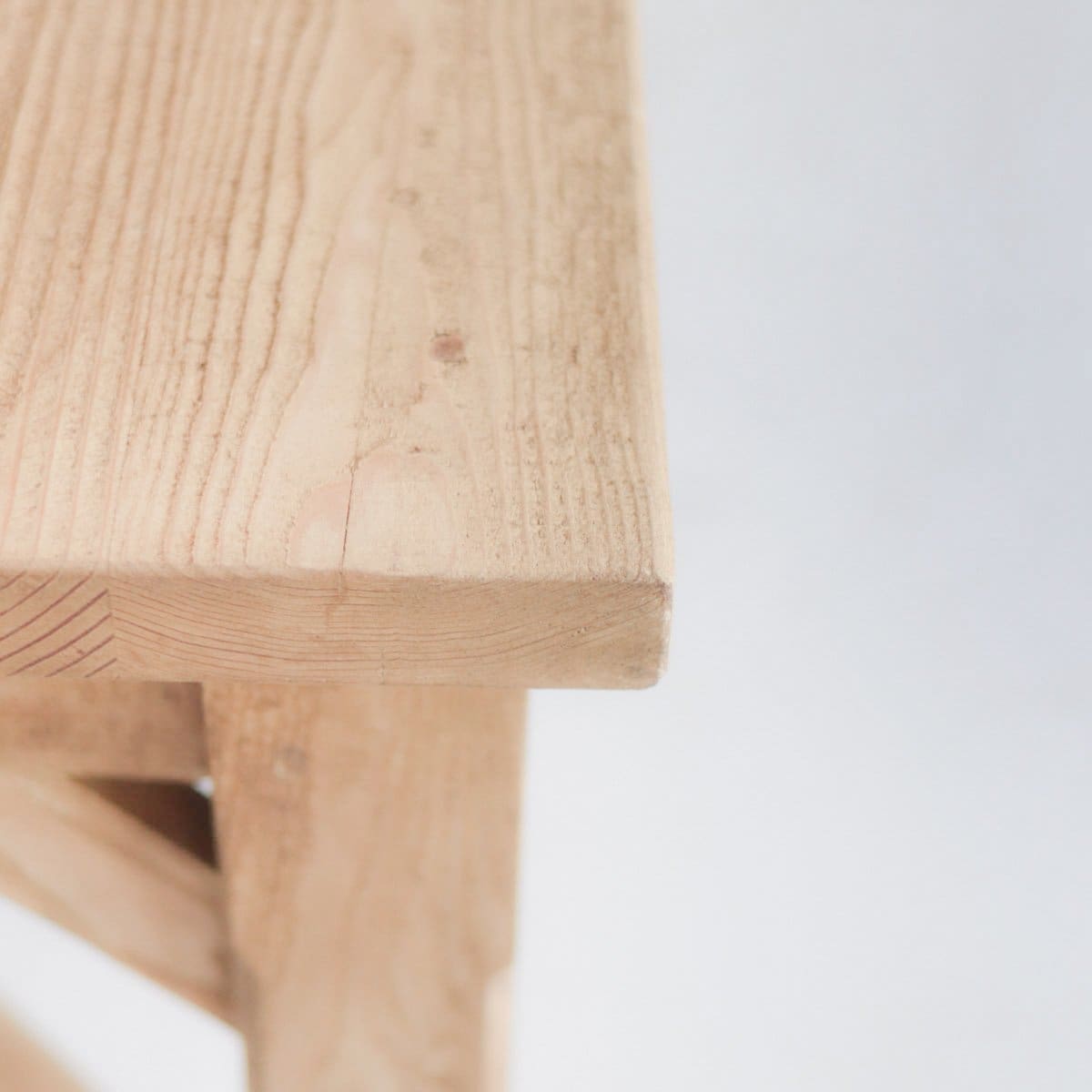 Table de travail en bois récupéré de style ferme