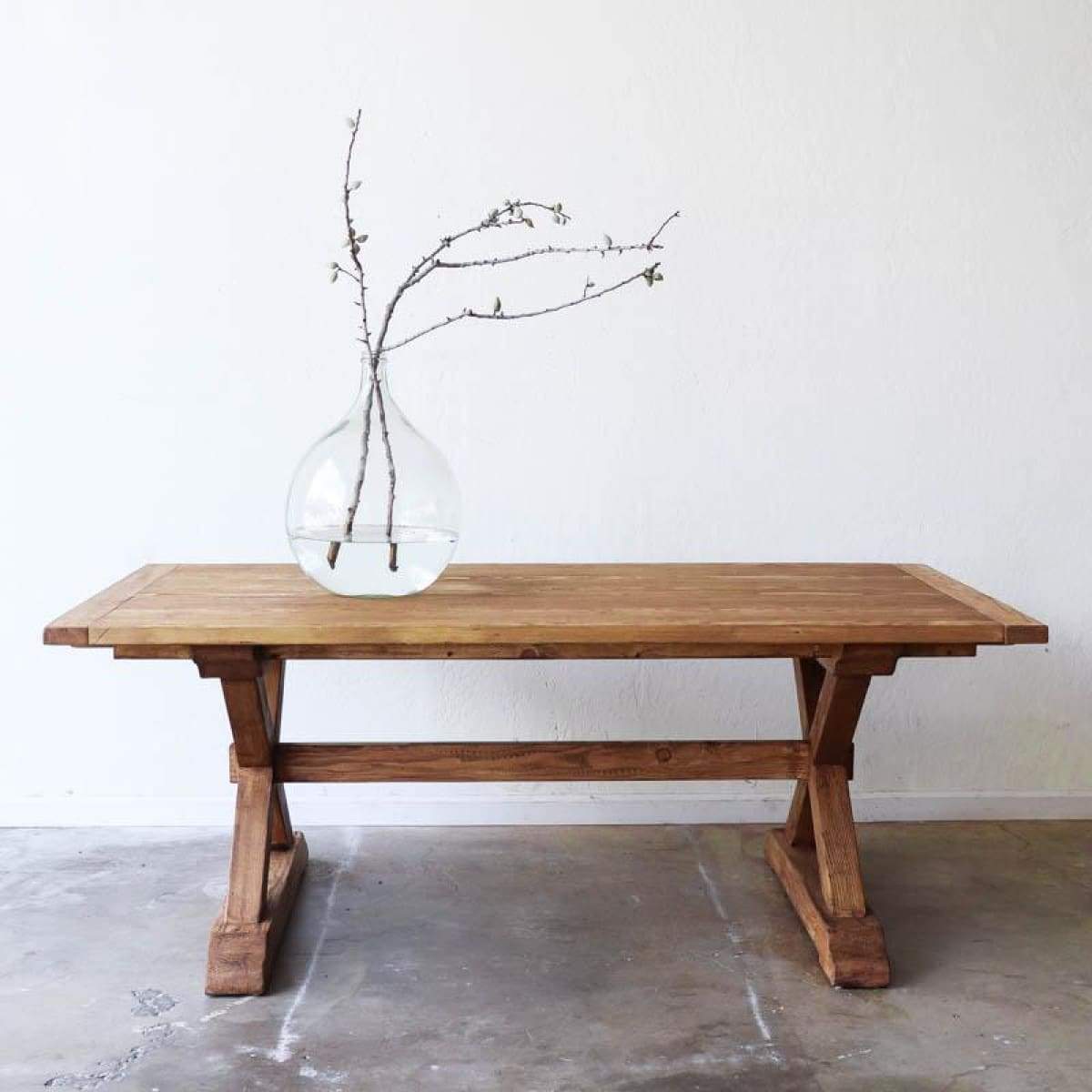 Table de ferme en bois récupéré Forager