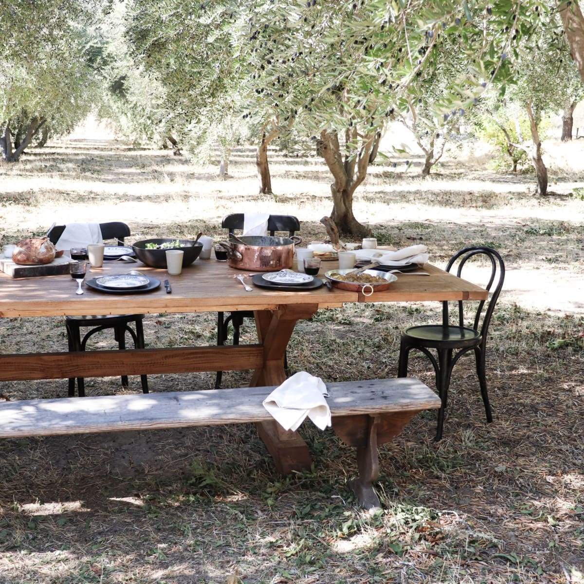 Table de ferme en bois récupéré Forager