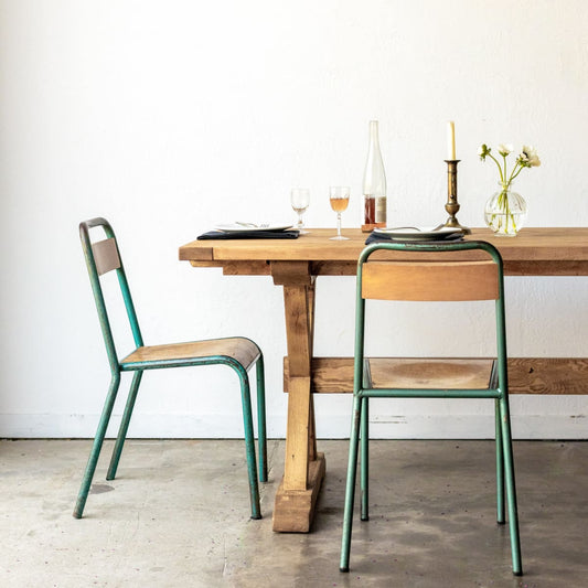 Table de ferme Forager en bois recyclé | Édition Slim