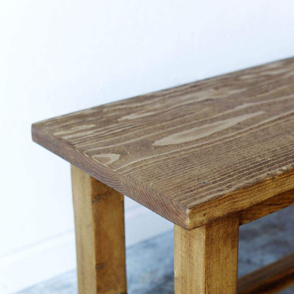 Banc de ferme en bois récupéré d'inspiration française