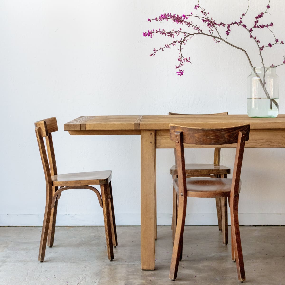 Table de ferme en bois recyclé d'inspiration française | Édition Slim