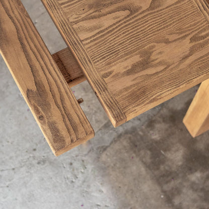 Table de ferme en bois recyclé d'inspiration française | Édition Slim