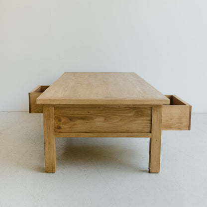 Table basse en planche à pain en bois récupéré