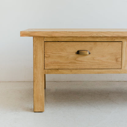 Table basse en planche à pain en bois récupéré