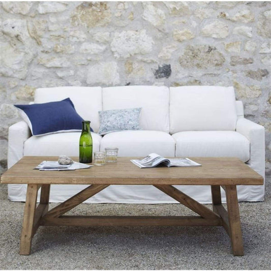Table basse en bois récupéré