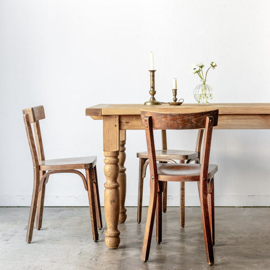 Table de ferme en bois récupéré | Édition Slim