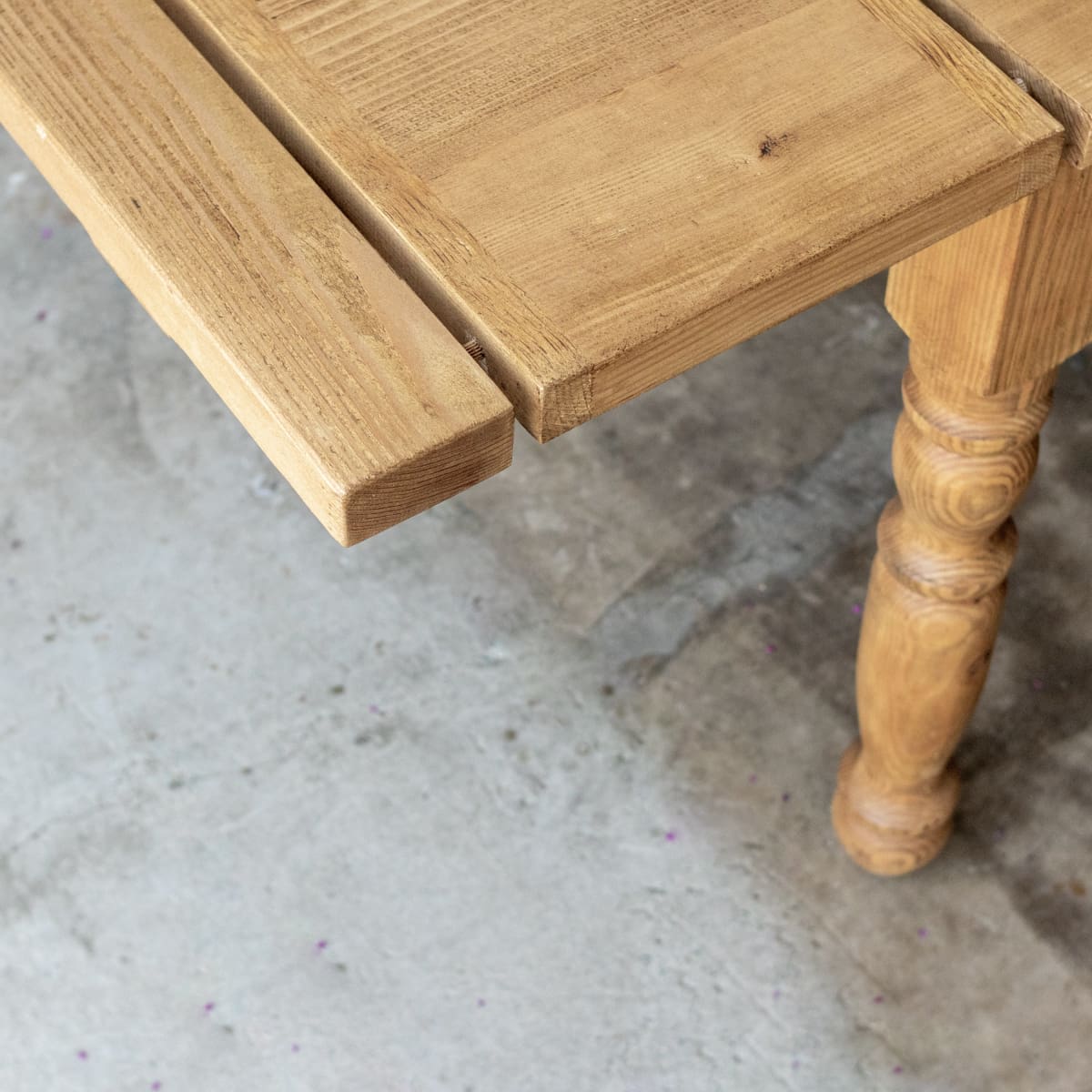 Table de ferme en bois récupéré | Édition Slim