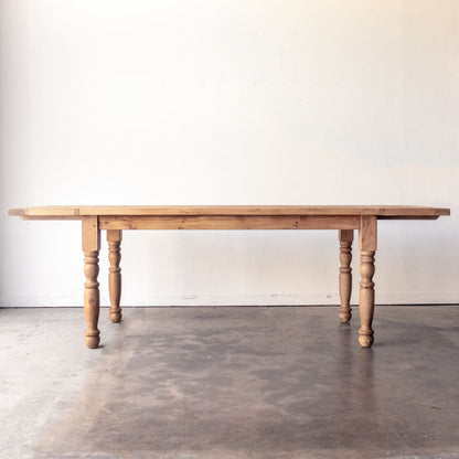 Table de ferme en bois récupéré | Édition Slim