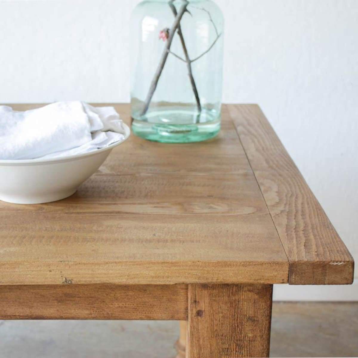 Table de ferme en bois récupéré | Édition Slim