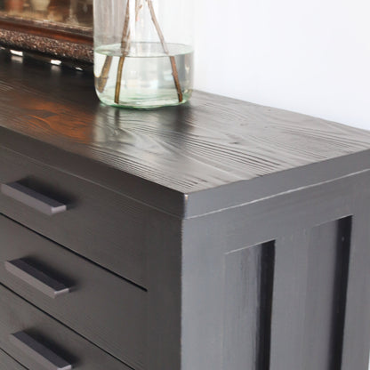 Console de coffre à cartes en bois récupéré