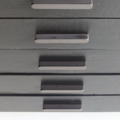 Console de coffre à cartes en bois récupéré