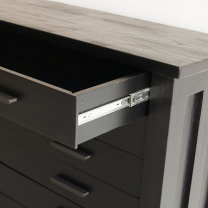 Console de coffre à cartes en bois récupéré