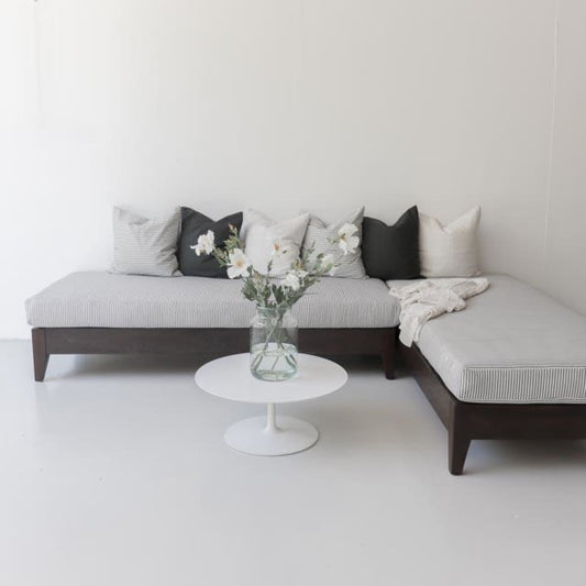 Chaise longue marocaine en bois récupéré 