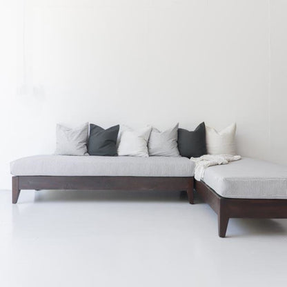 Chaise longue marocaine en bois récupéré 