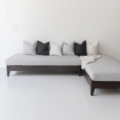 Chaise longue marocaine en bois récupéré 