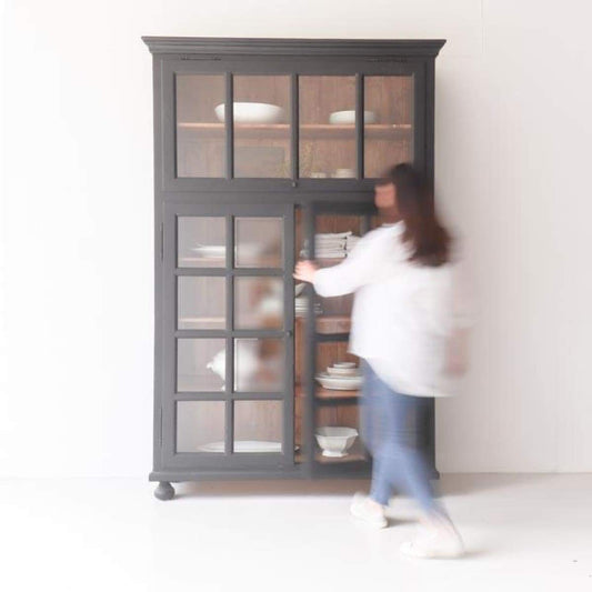 Armoire à imposte en bois récupéré