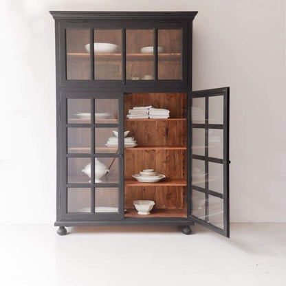 Armoire à imposte en bois récupéré
