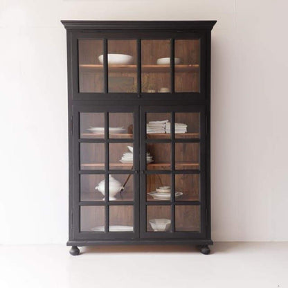 Armoire à imposte en bois récupéré