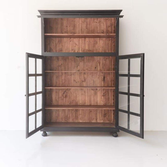 Armoire à imposte en bois récupéré