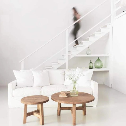 Canapé chic et confortable avec housse