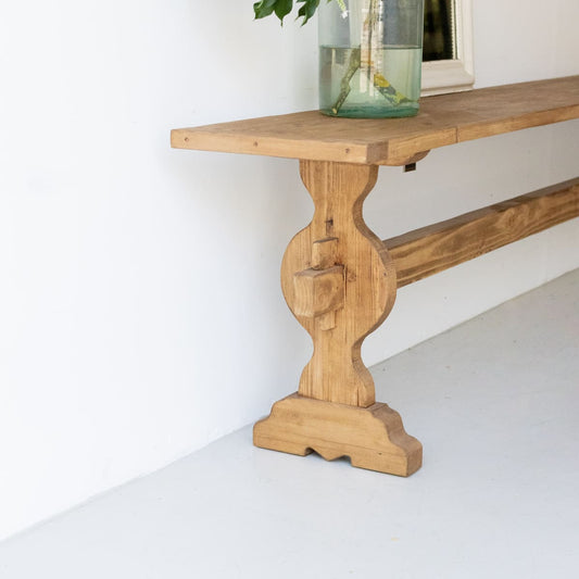 Console de monastère en bois récupéré